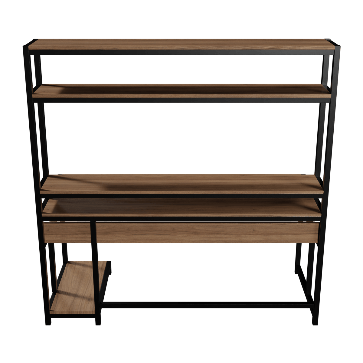 Jerry Computer Table With Open Storage By Riyan Luxiwood.