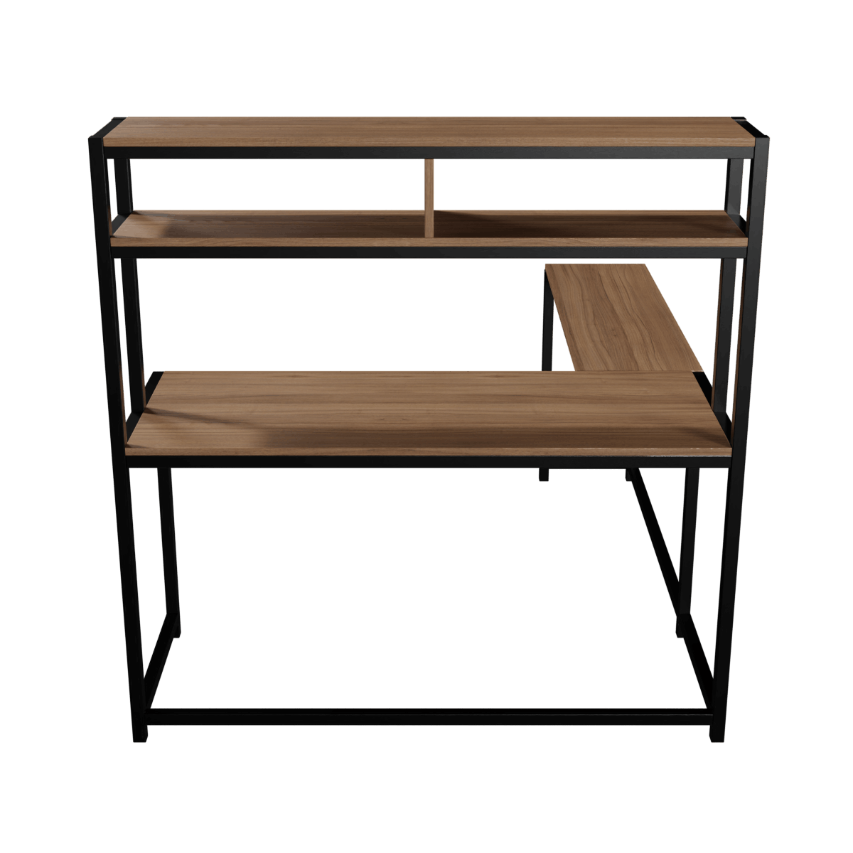 Hutch Corner Desk With Open Storage Design By Riyan Luxiwood