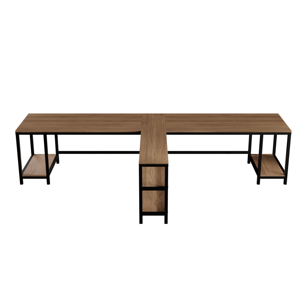 Haldin Computer Table With Open Storage By Riyan Luxiwood.
