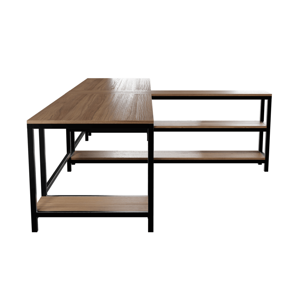 Haldin Computer Table With Open Storage By Riyan Luxiwood.