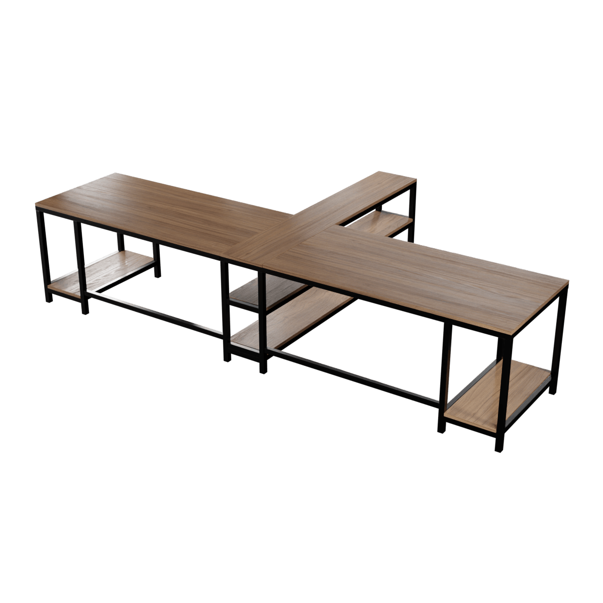Haldin Computer Table With Open Storage By Riyan Luxiwood.