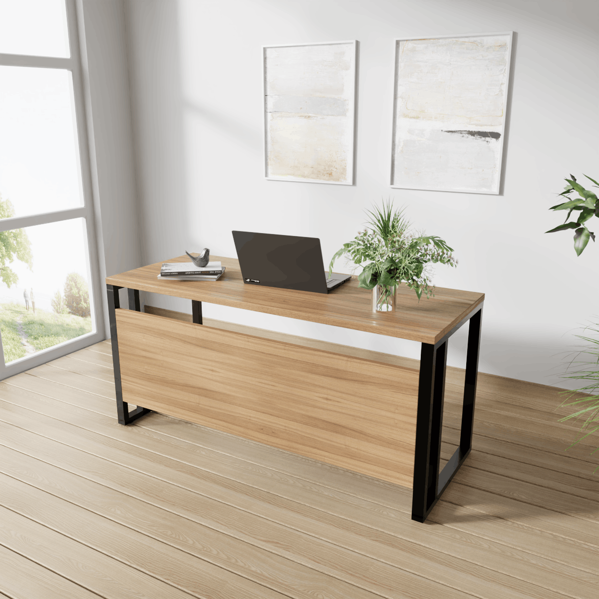 Cosmo Computer Table With Open Storage