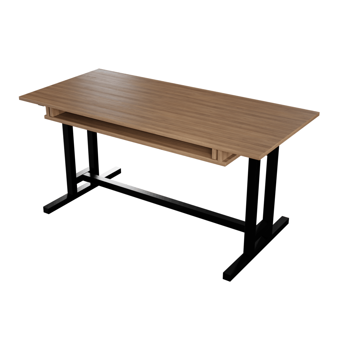 Zinnia Computer Table with Keyboard Tray by Riyan Luxiwood.
