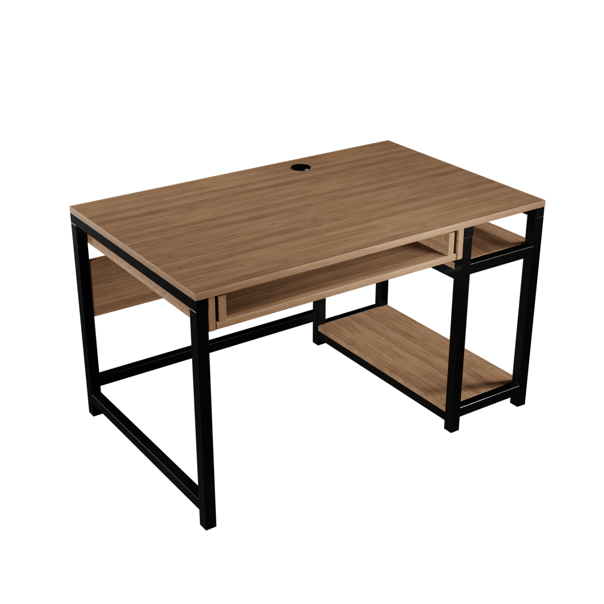 Carter Computer Table With Open Storage By Riyan Luxiwood.