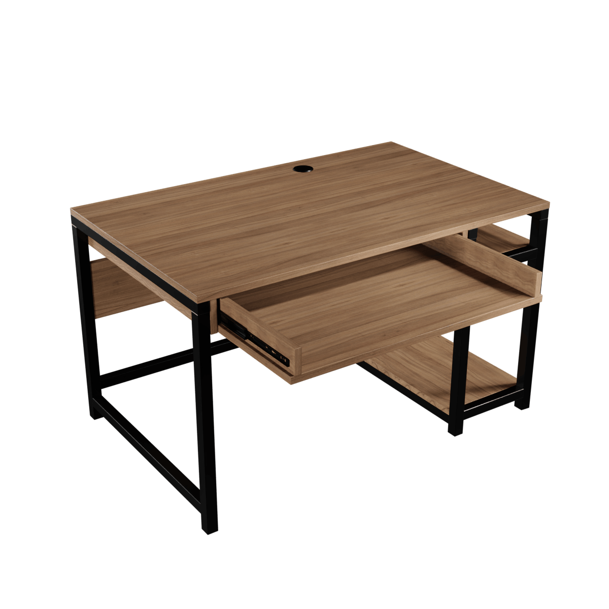 Carter Computer Table With Open Storage By Riyan Luxiwood.
