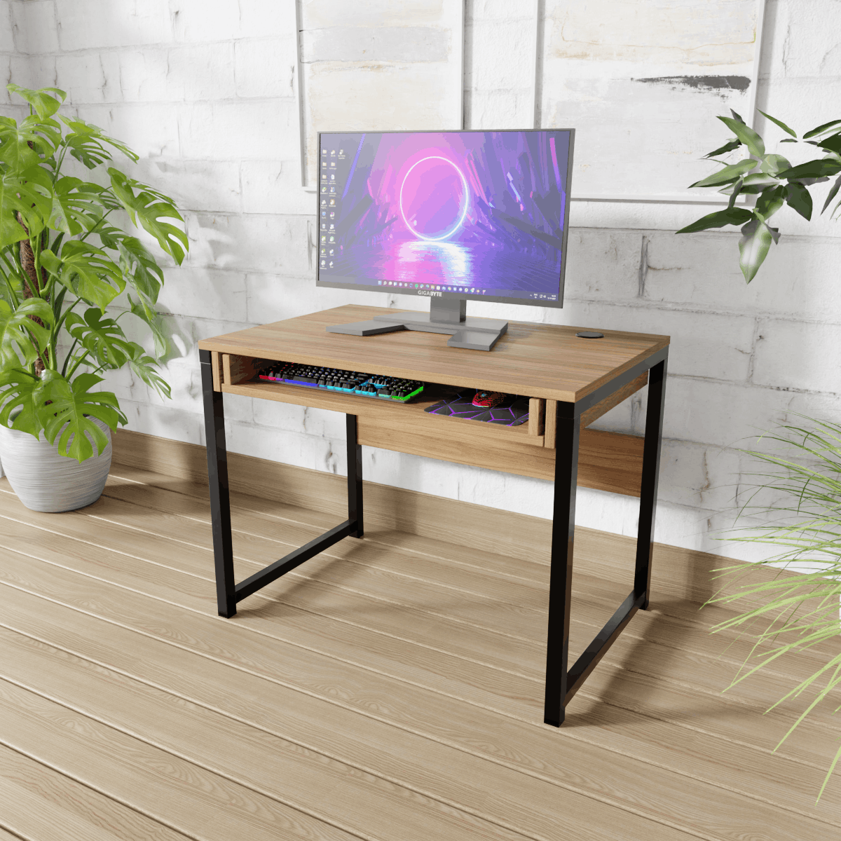 Elmer Computer Table By Riyan Luxiwood.