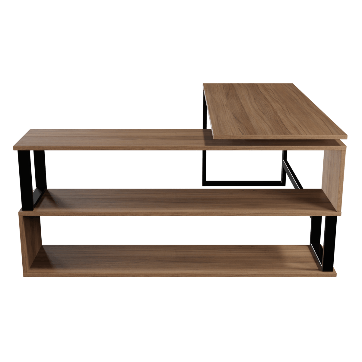 L Shaped Executive Desk with Storage Design by Riyan Luxiwood