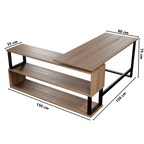 L Shaped Executive Desk with Storage Design by Riyan Luxiwood