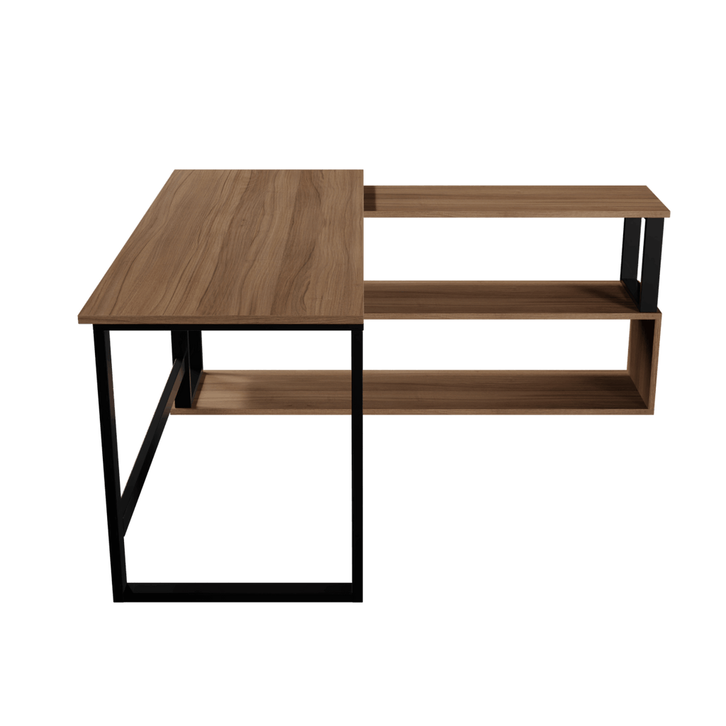 L Shaped Executive Desk with Storage Design by Riyan Luxiwood