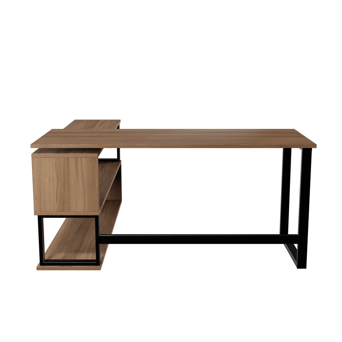 L Shaped Executive Desk with Storage Design by Riyan Luxiwood