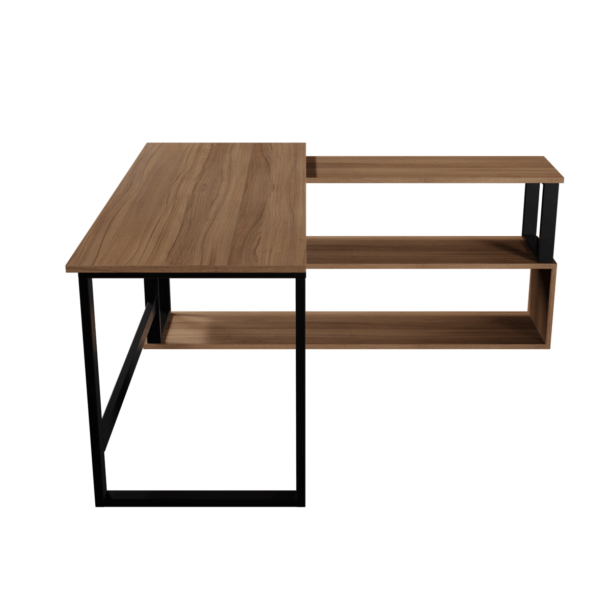L Shaped Executive Desk with Storage Design by Riyan Luxiwood