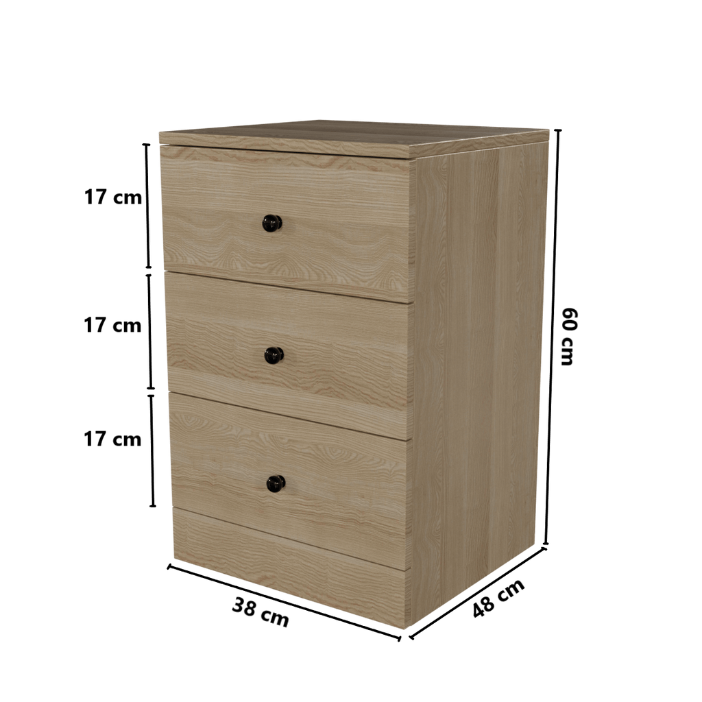 Chest of 3 Drawers by Riyan Luxiwood.