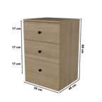 Chest of 3 Drawers by Riyan Luxiwood.