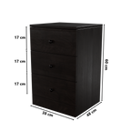 Chest of 3 Drawers by Riyan Luxiwood.