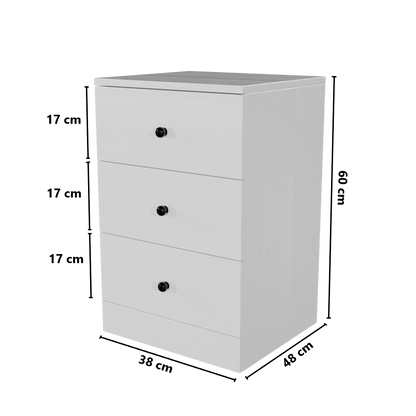 Chest of 3 Drawers by Riyan Luxiwood.