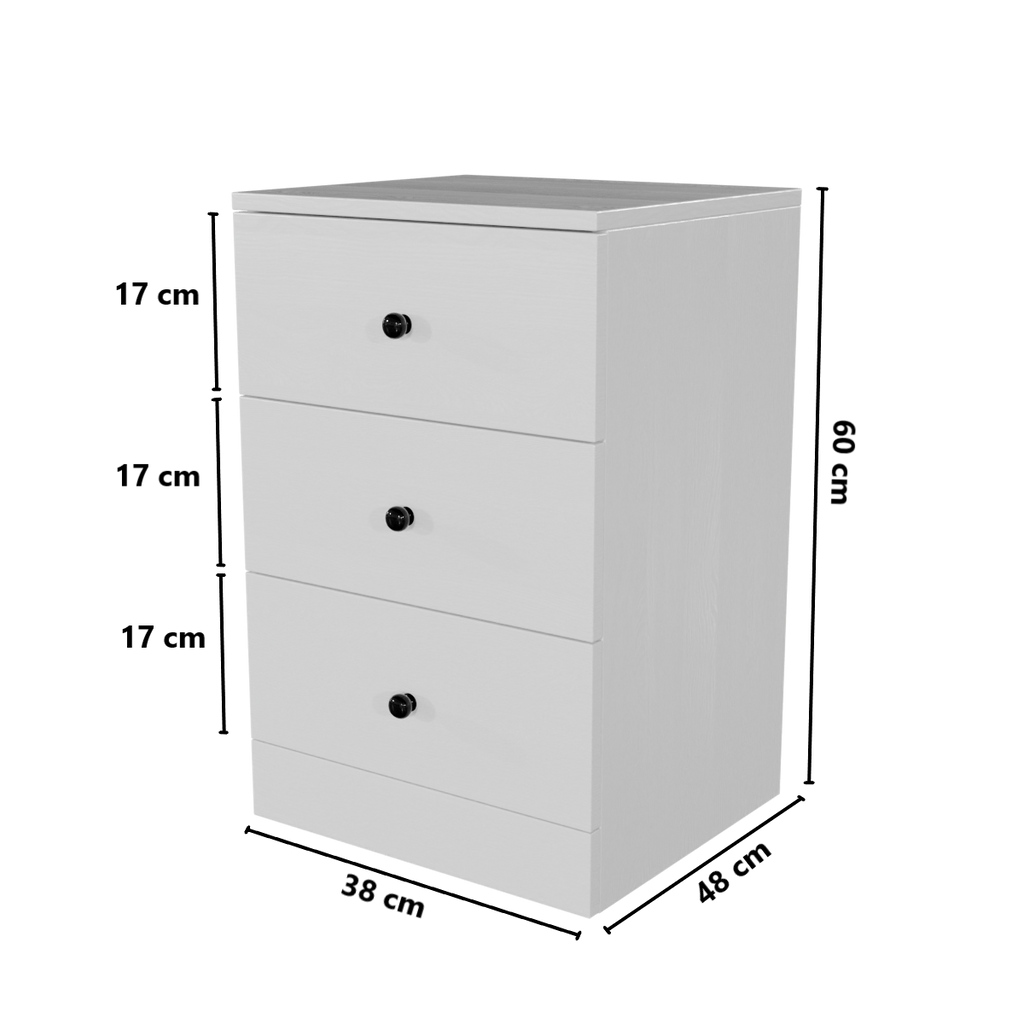 Chest of 3 Drawers by Riyan Luxiwood.