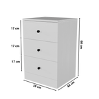 Chest of 3 Drawers by Riyan Luxiwood.