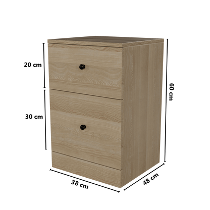 Chest of 2 Drawers by Riyan Luxiwood.