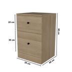 Chest of 2 Drawers by Riyan Luxiwood.