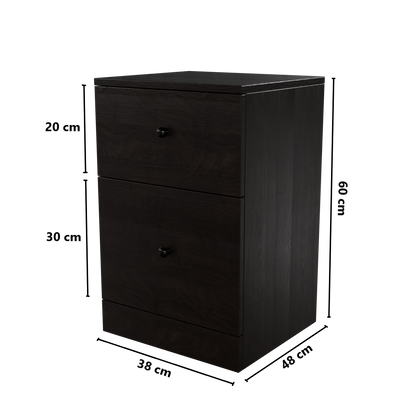 Chest of 2 Drawers by Riyan Luxiwood.