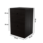 Chest of 2 Drawers by Riyan Luxiwood.