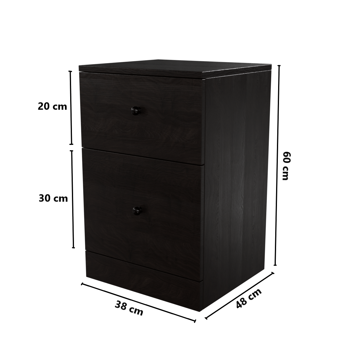 Chest of 2 Drawers by Riyan Luxiwood.