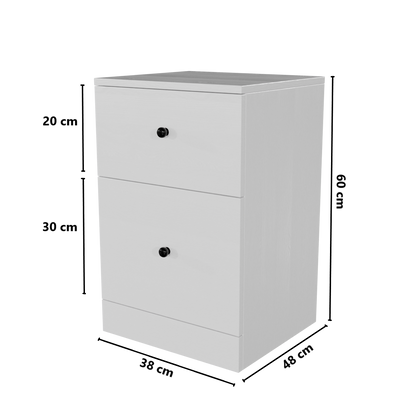Chest of 2 Drawers by Riyan Luxiwood.