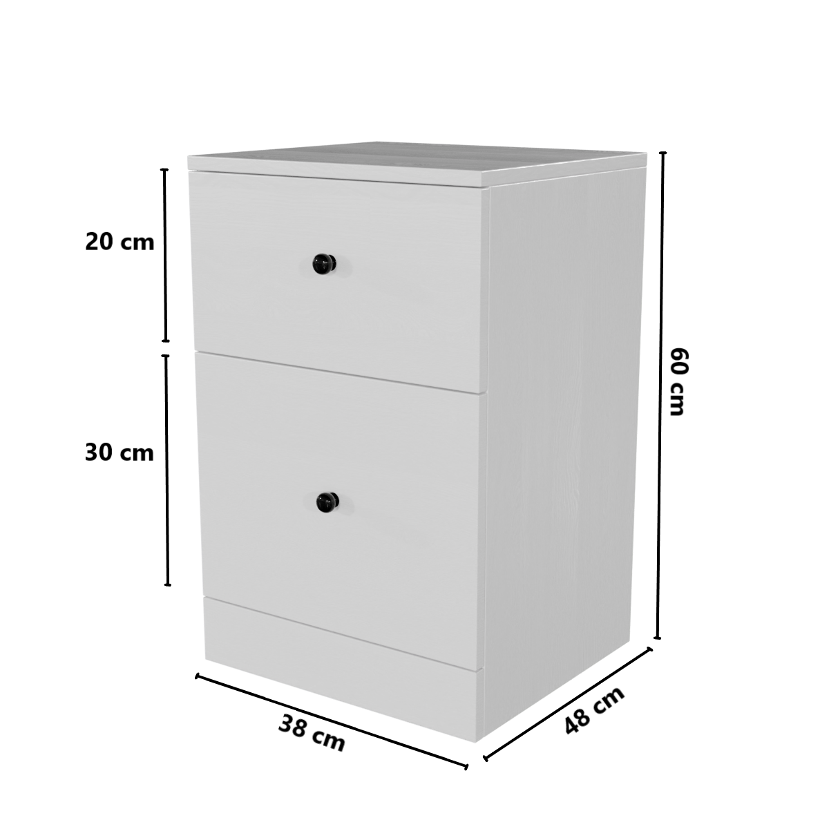 Chest of 2 Drawers by Riyan Luxiwood.