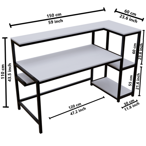 2 Computer Table Dimensions In Fronx Computer Table With Open Storage By Riyan Luxiwood.