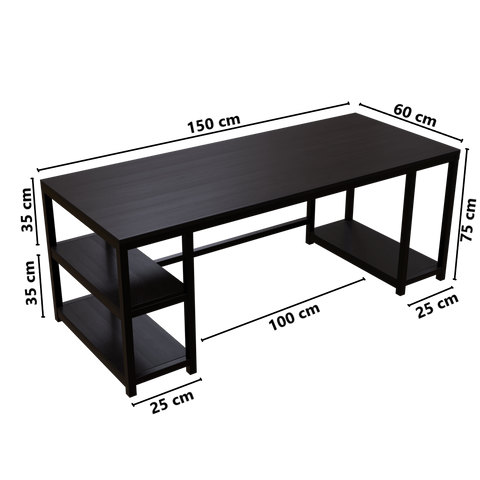 Jackson computer Table With Open Storage By Riyan Luxiwood.