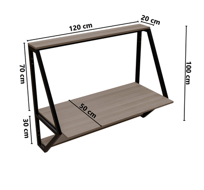 Badonia Wall Mounted Desk by Riyan Luxiwood.
