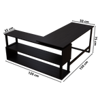 L Shaped Executive Desk with Storage Design by Riyan Luxiwood