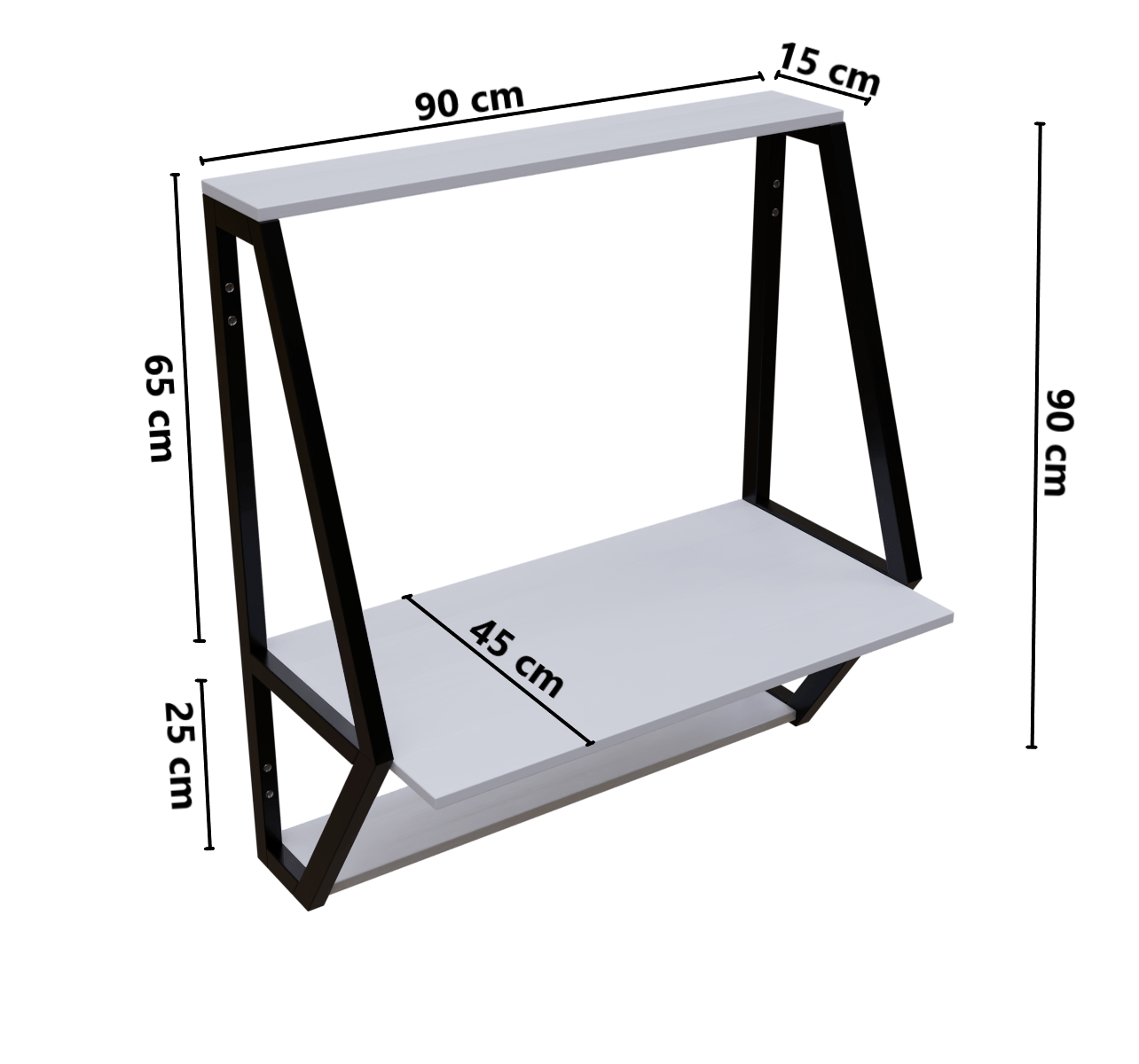 Badonia Wall Mounted Desk by Riyan Luxiwood.
