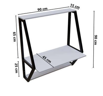 Badonia Wall Mounted Desk by Riyan Luxiwood.