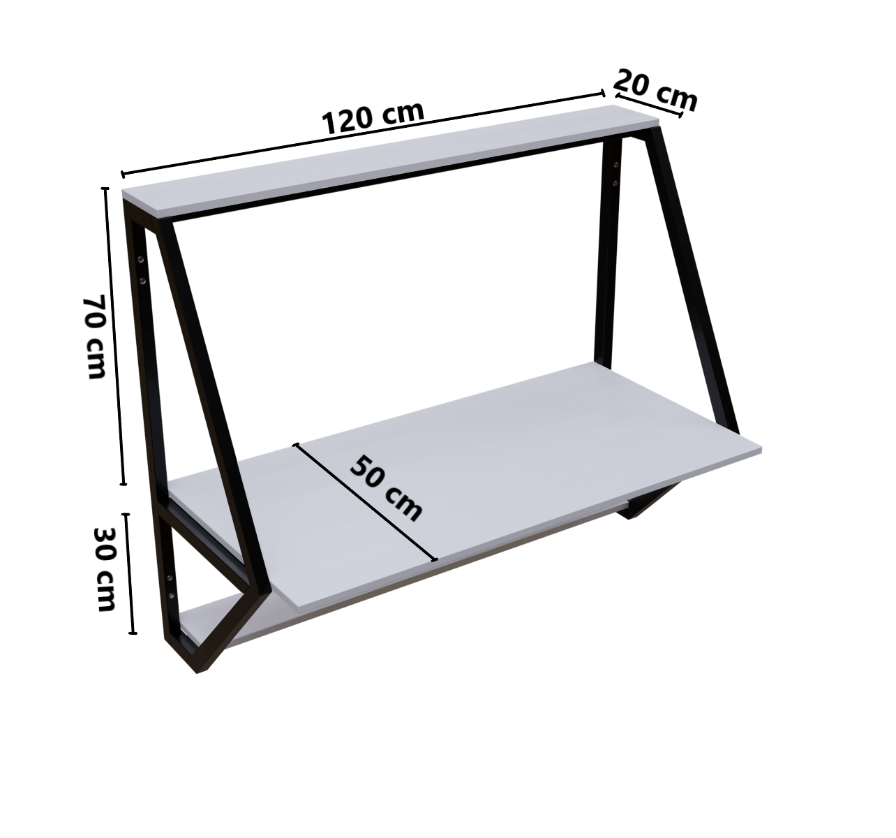 Badonia Wall Mounted Desk by Riyan Luxiwood.