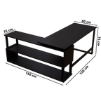 L Shaped Executive Desk with Storage Design by Riyan Luxiwood