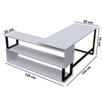L Shaped Executive Desk with Storage Design by Riyan Luxiwood