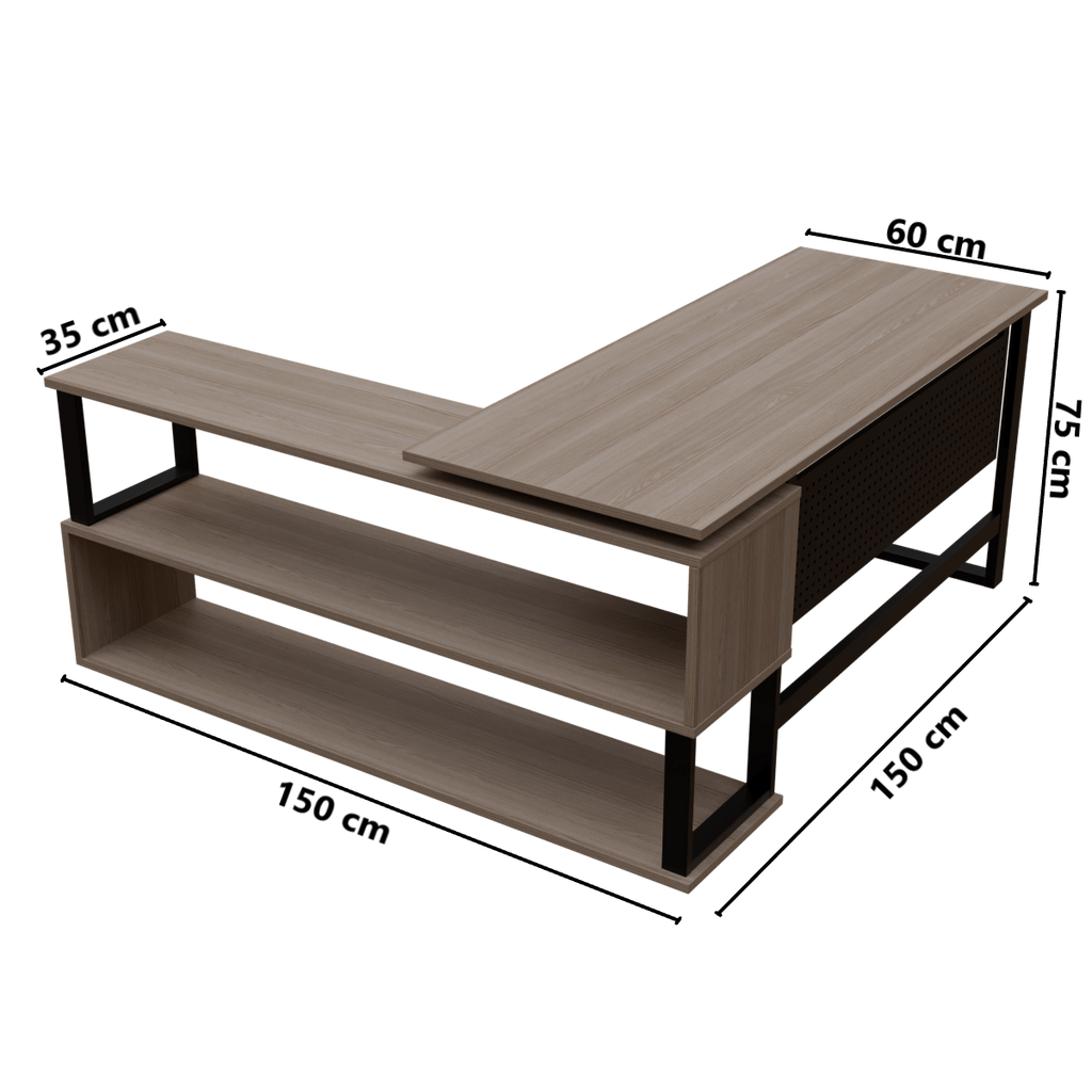 Hunter L Shaped Executive Desk by Riyan Luxiwood