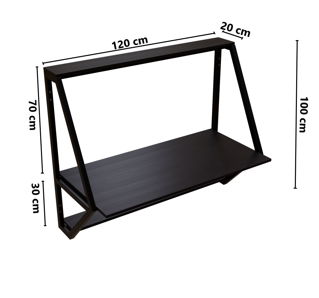 Badonia Wall Mounted Desk by Riyan Luxiwood.