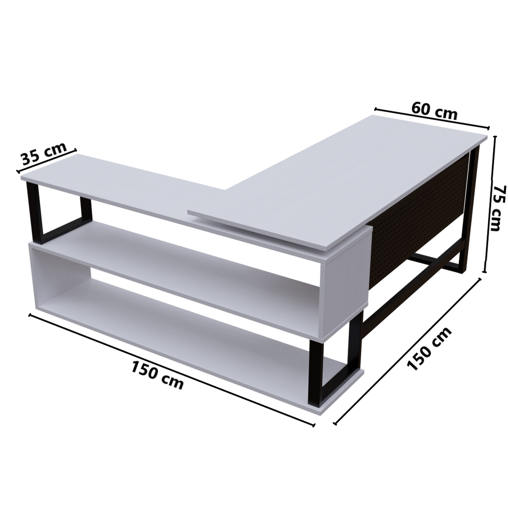 Hunter L Shaped Executive Desk by Riyan Luxiwood