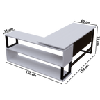 Hunter L Shaped Executive Desk by Riyan Luxiwood