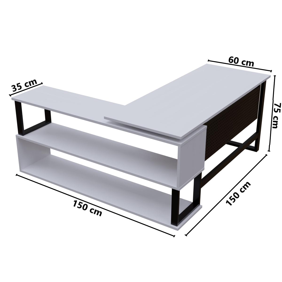 Hunter L Shaped Executive Desk by Riyan Luxiwood