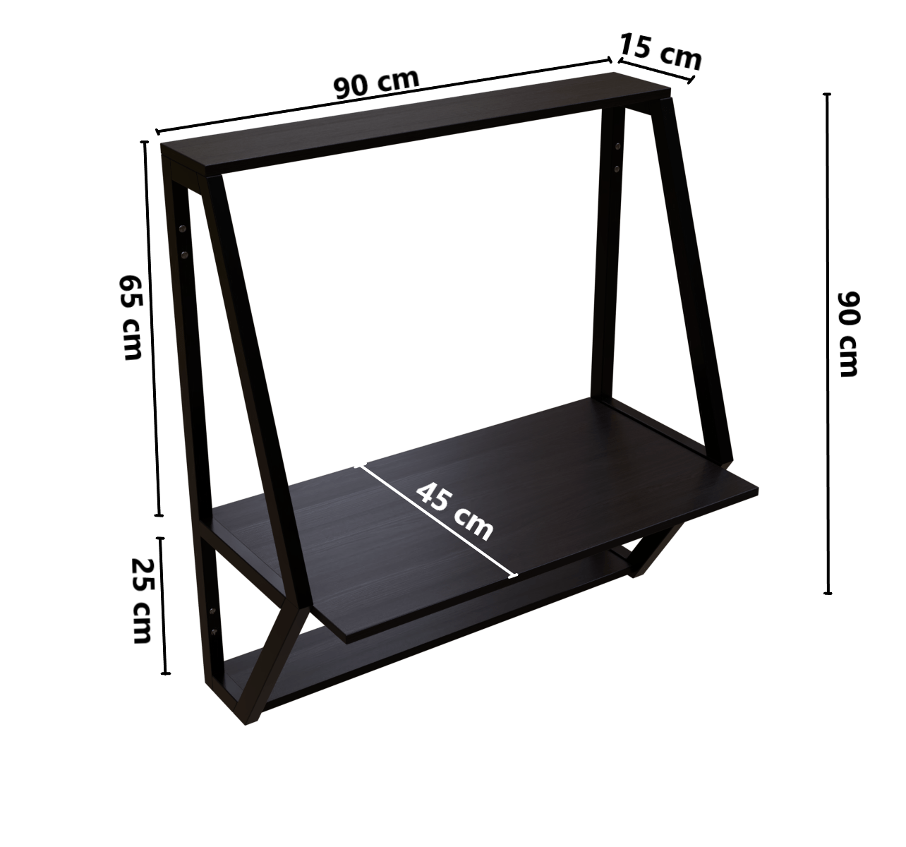 Badonia Wall Mounted Desk by Riyan Luxiwood.