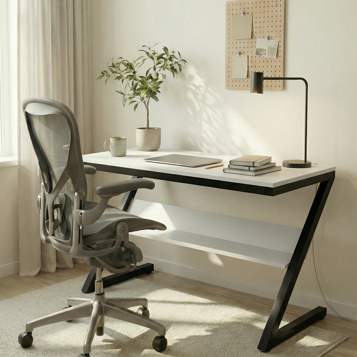 Z Type Computer Table by Riyan Luxiwood