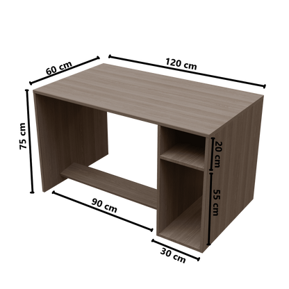 Gloria Computer Table Open With Storage By Riyan Luxiwood.