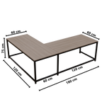 Marshal Computer Table With Open Storage By Riyan Luxiwood.