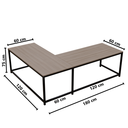 Marshal Computer Table With Open Storage By Riyan Luxiwood.