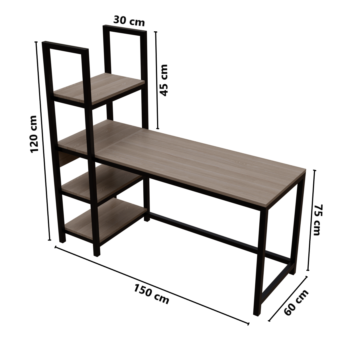 Alvin Study Table by Riyan Luxiwood