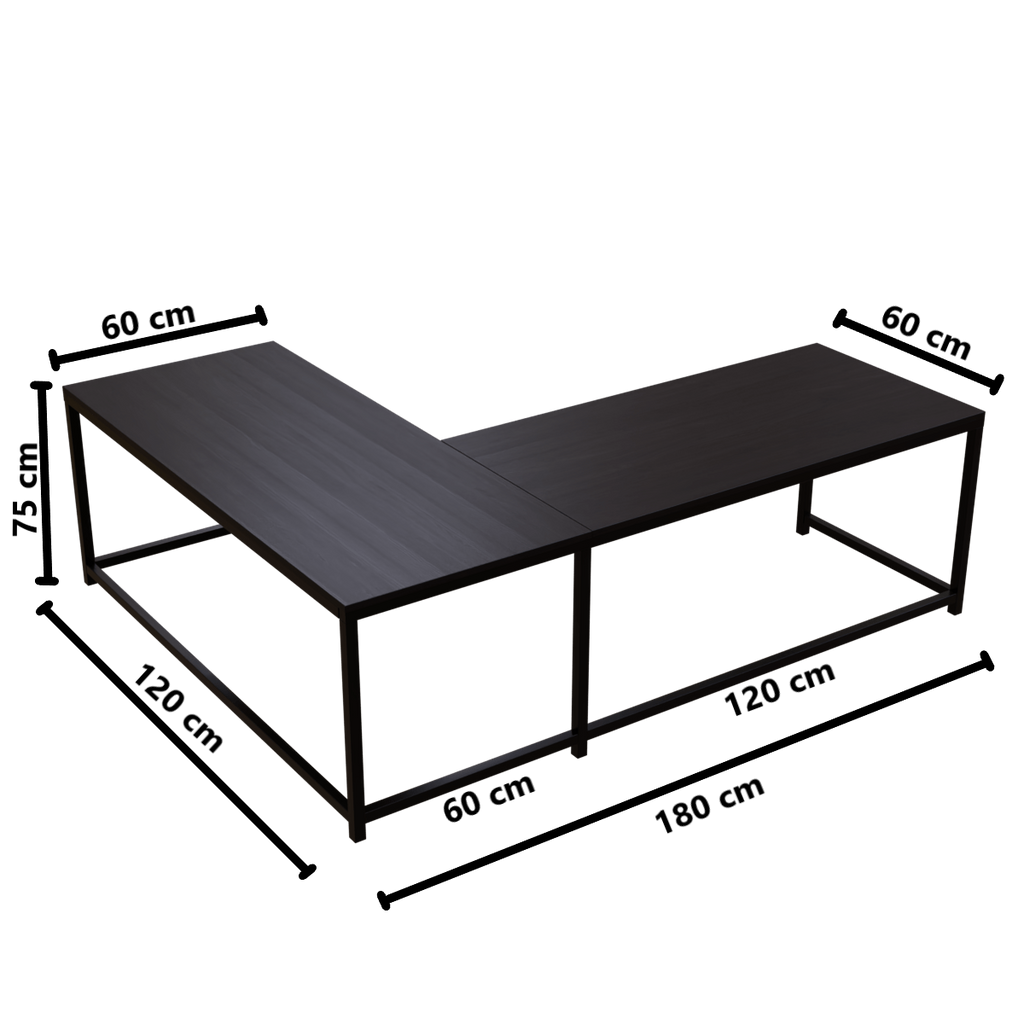 Marshal Computer Table With Open Storage By Riyan Luxiwood.