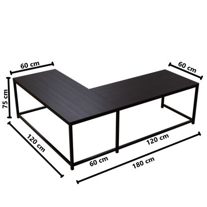 Marshal Computer Table With Open Storage By Riyan Luxiwood.